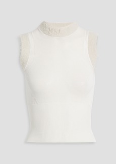 JACQUEMUS - Ascosu brushed cotton-blend vest - White - FR 36