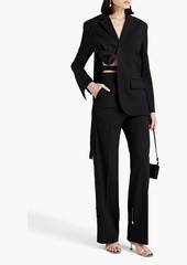 JACQUEMUS - Baccala asymmetric knotted wool-blend blazer - Black - FR 34