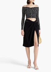 JACQUEMUS - Bodri draped crepe skirt - Black - FR 32