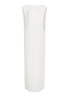 Jacquemus - Capa Backless Knit Maxi Dress - White - FR 40 - Moda Operandi