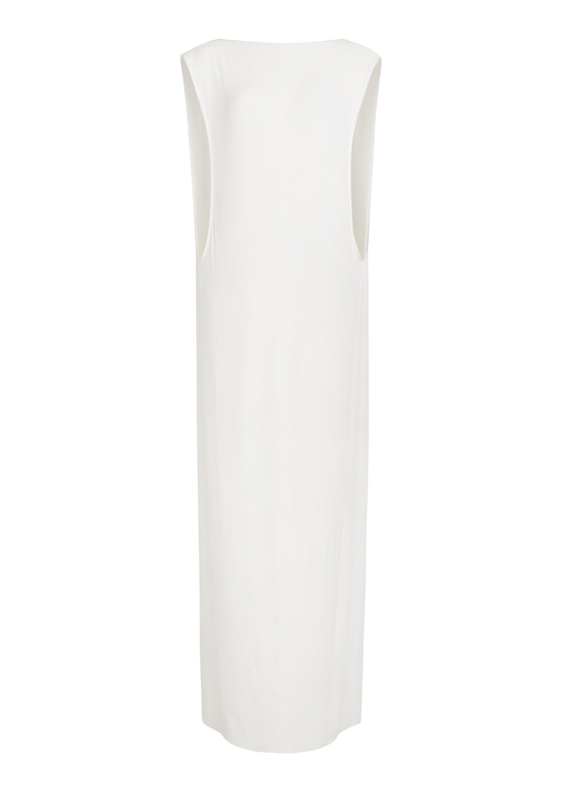 Jacquemus - Capa Backless Knit Maxi Dress - White - FR 38 - Moda Operandi