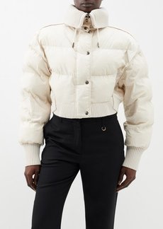 Jacquemus - Caraco Cropped Padded Nylon Jacket - Womens - Ivory