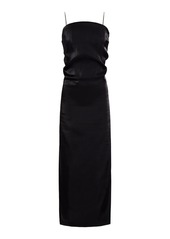 Jacquemus - Carino Gathered Midi Dress - Black - FR 34 - Moda Operandi