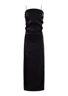 Jacquemus - Carino Gathered Midi Dress - Black - FR 42 - Moda Operandi