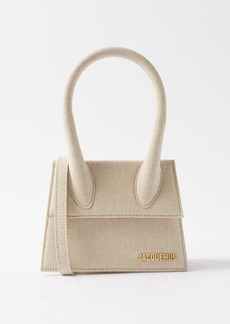 Jacquemus - Chiquito Medium Linen Handbag - Womens - Beige