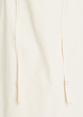 JACQUEMUS - Crema twisted cotton-piqué dress - White - FR 32