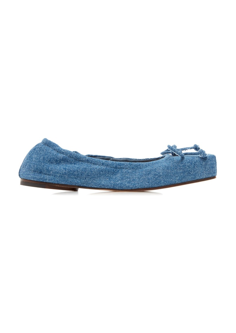 Jacquemus - Denim Ballet Flats - Blue - FR 39 - Moda Operandi