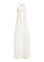 Jacquemus - Dentelle Lace Maxi Dress - White - FR 34 - Moda Operandi