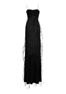 Jacquemus - Fino Fringed Gown - Black - FR 38 - Moda Operandi