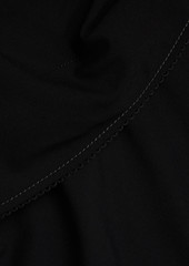 JACQUEMUS - Hielo cutout draped wool-blend halterneck dress - Black - FR 36