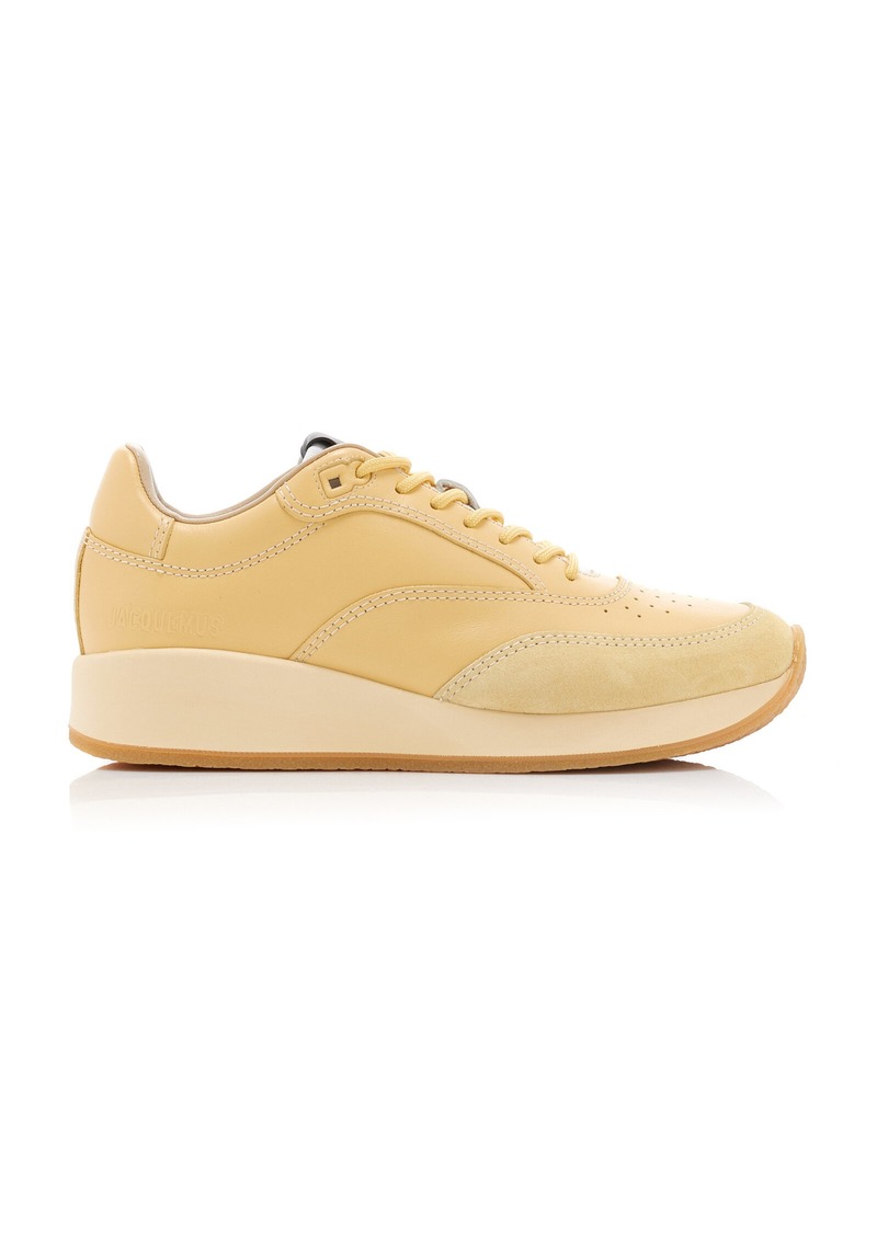 Jacquemus - La Daddy Leather Sneakers - Yellow - FR 41 - Moda Operandi