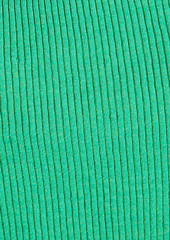JACQUEMUS - Ascu one-shoulder ribbed linen-blend top - Green - FR 40
