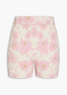JACQUEMUS - Le Bagnu jacquard-knit cotton-blend shorts - Pink - FR 32