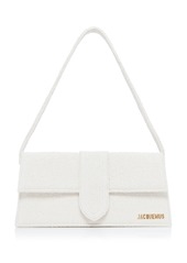 Jacquemus - Le Bambino Long Cotton-Boucle Shoulder Bag - Off-White - OS - Moda Operandi