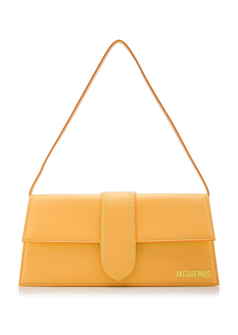 Jacquemus - Le Bambino Long Leather Shoulder Bag - Yellow - OS - Moda Operandi