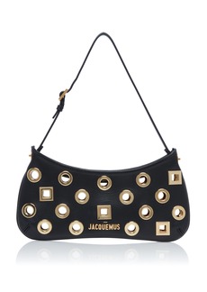 Jacquemus - Le Bisou Rond Carre Leather Bag - Black - OS - Moda Operandi