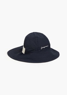JACQUEMUS - Le Bob Pescadou embroidered shell bucket hat - Blue - 56 cm