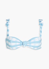 JACQUEMUS - Le Haut Vichy knotted gingham bikini top - Pink - M