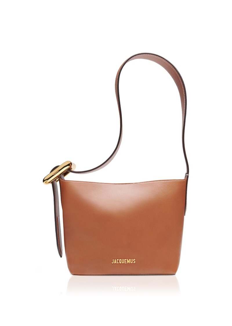Jacquemus - Le Petit Regalo Leather Shoulder Bag - Brown - OS - Moda Operandi