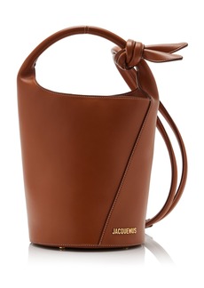Jacquemus - Le Petit Tourni Leather Bucket Bag - Brown - OS - Moda Operandi
