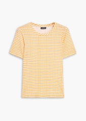 JACQUEMUS - Vichy gingham jersey T-shirt - Blue - XS