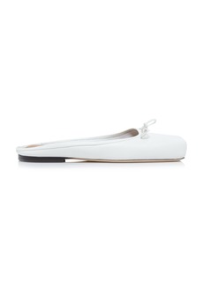 Jacquemus - Leather Ballet Mules - White - FR 37 - Moda Operandi