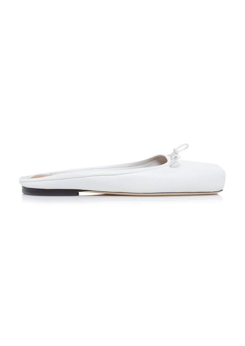 Jacquemus - Leather Ballet Mules - White - FR 36 - Moda Operandi