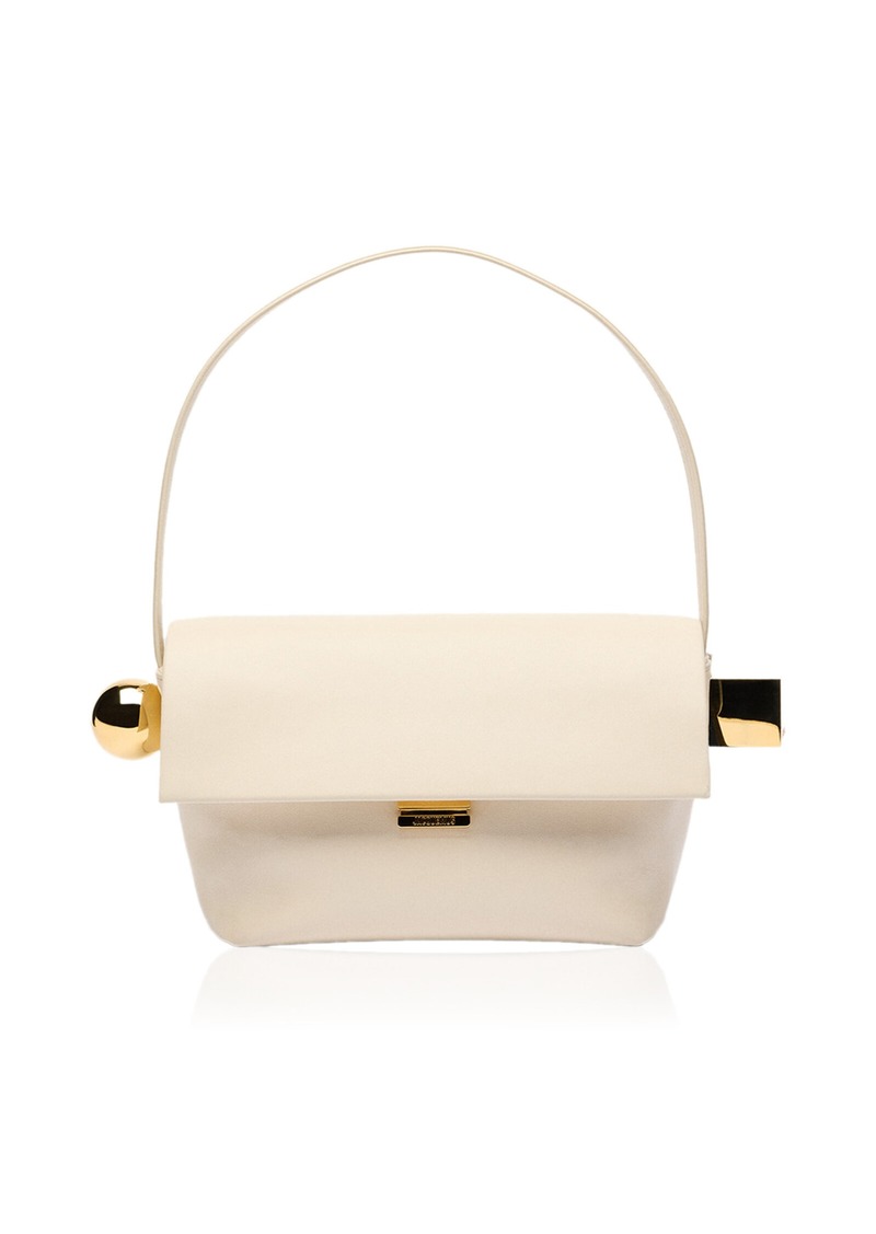 Jacquemus - Leather Shoulder Bag - Ivory - OS - Moda Operandi