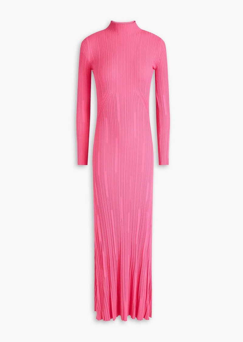 JACQUEMUS - Lenzuolo ribbed-knit turtleneck maxi dress - Pink - FR 34