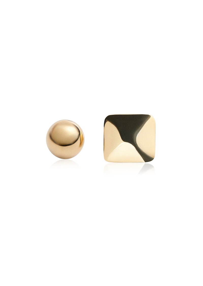 Jacquemus - Les Rond Carre Gold-Tone Earrings - Gold - OS - Moda Operandi - Gifts For Her