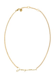 Jacquemus - Logo Gold-Tone Chain Necklace - Gold - OS - Moda Operandi - Gifts For Her