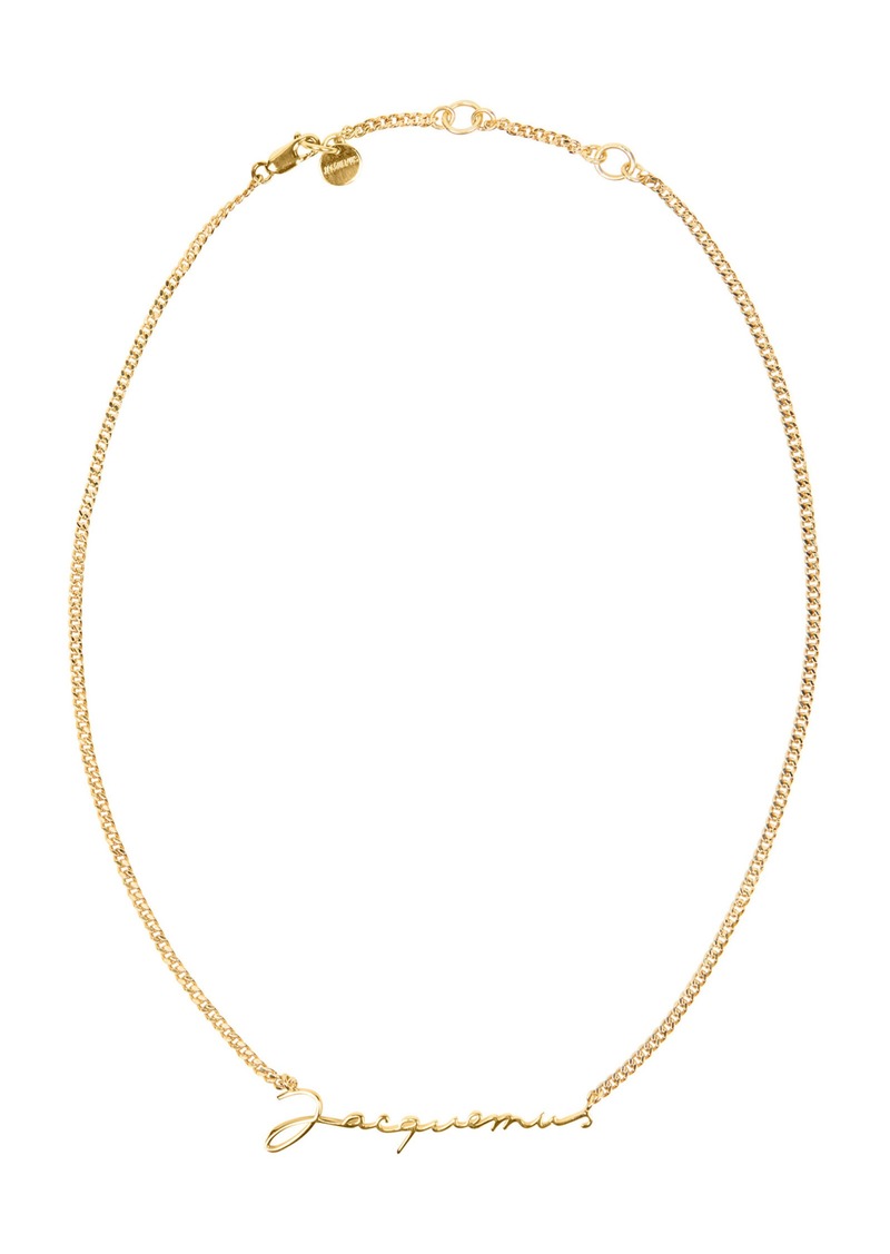 Jacquemus - Logo Gold-Tone Chain Necklace - Gold - OS - Moda Operandi - Gifts For Her