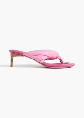 JACQUEMUS - Mari twisted padded leather sandals - White - EU 37