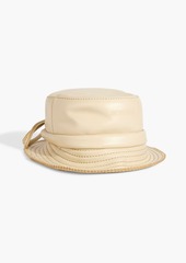 JACQUEMUS - Mentalo leather bucket hat - Neutral - 56 cm