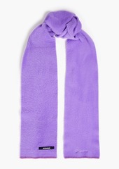 JACQUEMUS - Neve brushed knitted scarf - Blue - OneSize