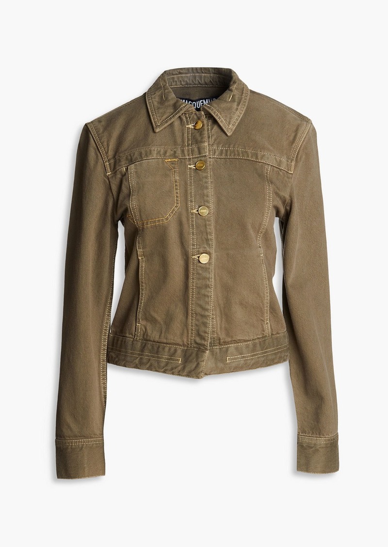 JACQUEMUS - Nimes denim jacket - Green - FR 34