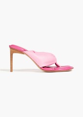 JACQUEMUS - Nocio padded leather sandals - White - EU 35