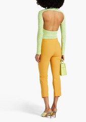 JACQUEMUS - Nodi cutout knotted gingham jersey bodysuit - Green - FR 32