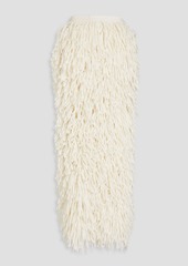 JACQUEMUS - Nube fringed alpaca-blend maxi skirt - White - FR 36