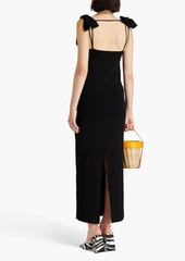 JACQUEMUS - Fold-over twist-front stretch-knit maxi dress - Black - FR 42