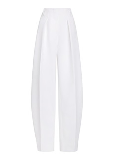 Jacquemus - Ovalo Pleated Balloon Pants - White - FR 38 - Moda Operandi