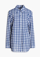 JACQUEMUS - Passio gingham woven shirt - Blue - FR 34