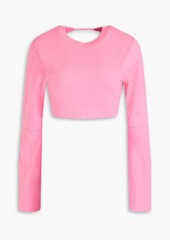 JACQUEMUS - Piccola cropped cotton-jersey top - Pink - S