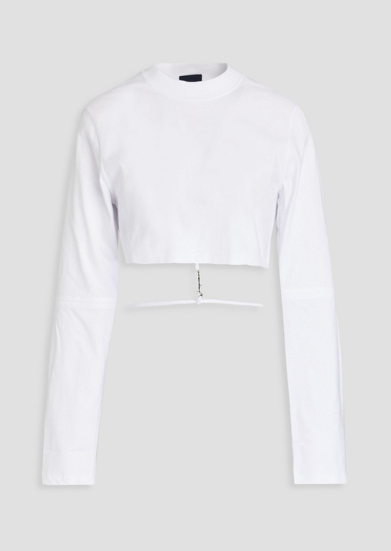 JACQUEMUS - Pino cropped cotton-jersey top - White - M