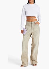 JACQUEMUS - Pino cropped cotton-jersey top - White - L