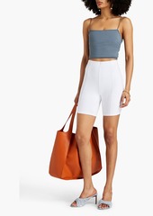 JACQUEMUS - Pomelo cropped stretch-jersey top - Blue - L
