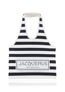 Jacquemus - Printed Canvas Tote Bag - Navy - OS - Moda Operandi