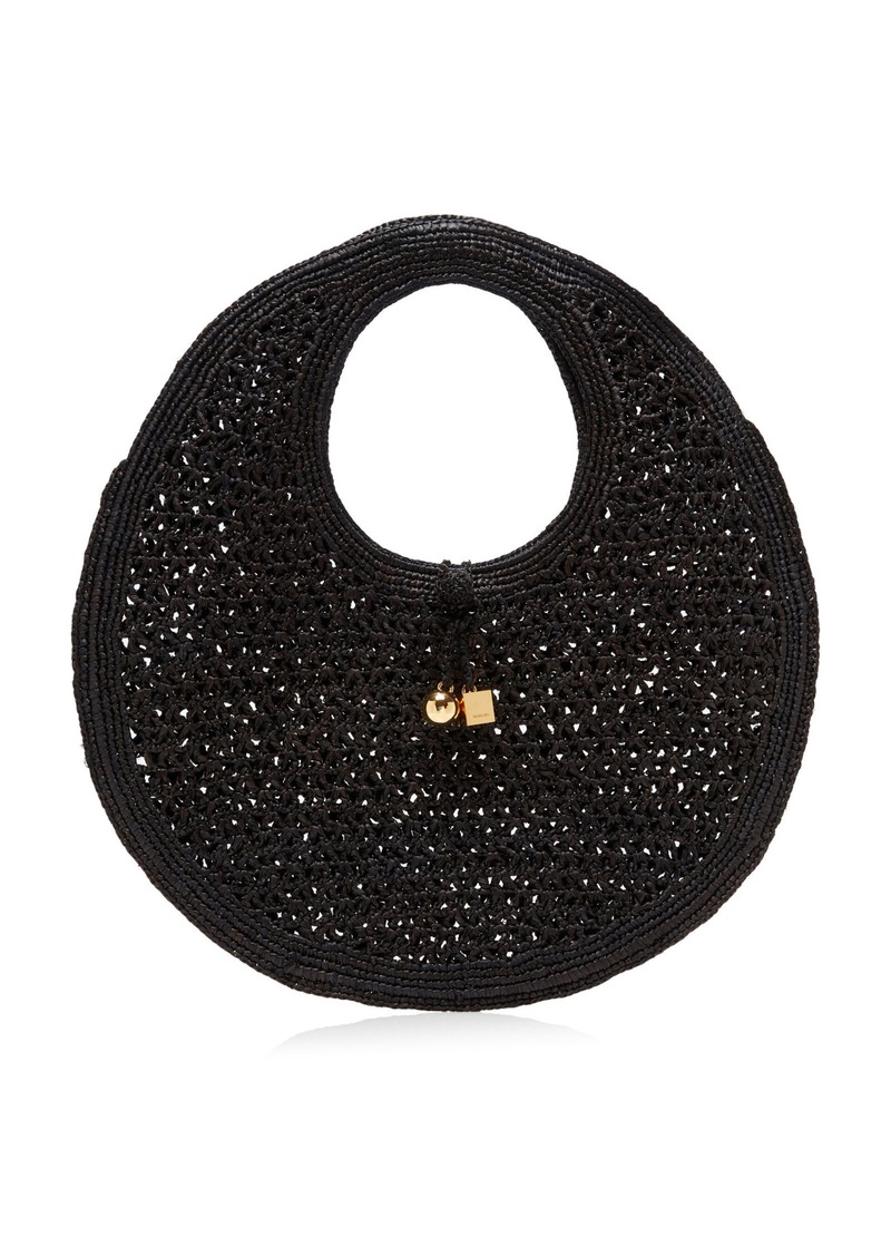 Jacquemus - Raffia Tote Bag - Black - OS - Moda Operandi