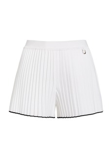 Jacquemus - Ribbed-Knit Mini Shorts - White - FR 36 - Moda Operandi