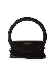 Jacquemus - Round Leather Bag - Womens - Black